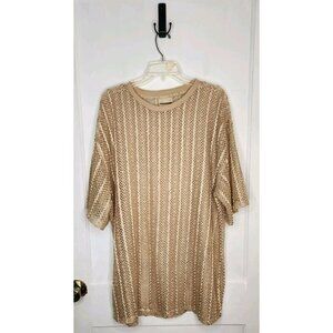 Vintage 90s Y2K Hip Hop History Mesh Camp Club Shirt Men 2XL Gold